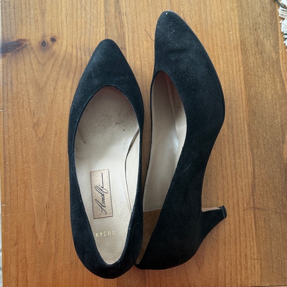 Amalfi Shoes - Amalfi Susan Black Suede Heels